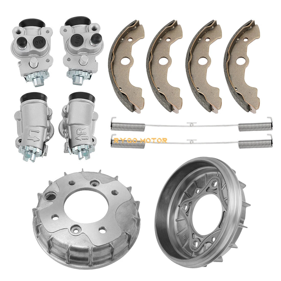2 x Front Brake Drums Wheel Cylinders for Honda Foreman 400 450