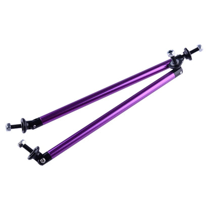 2 x Purple 20cm Adjustable Front Bumper Lip Splitter Strut Rod