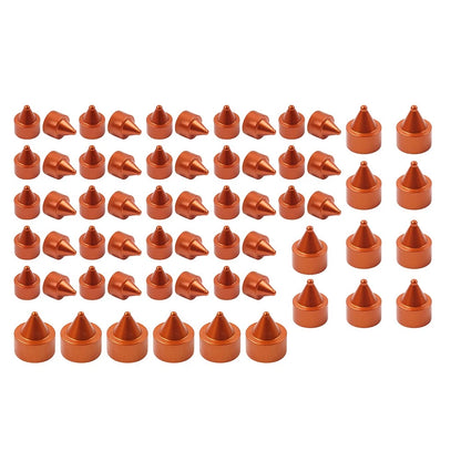 62X Engine Bolt Red Cap Kit for Harley Touring Road King Softail Trike (2018-2024)