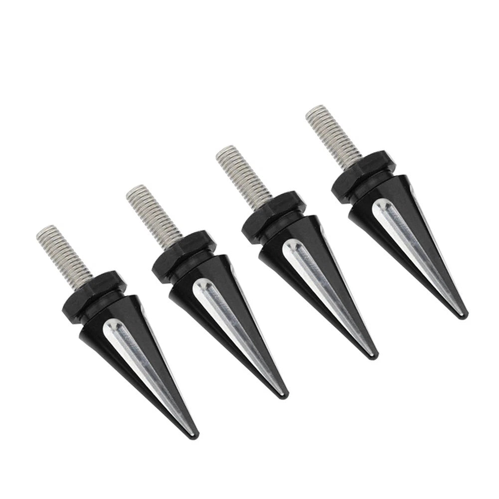 4 x Black Spike Windscreen Screw Bolts for Harley Touring Road Glide (1998-2025)