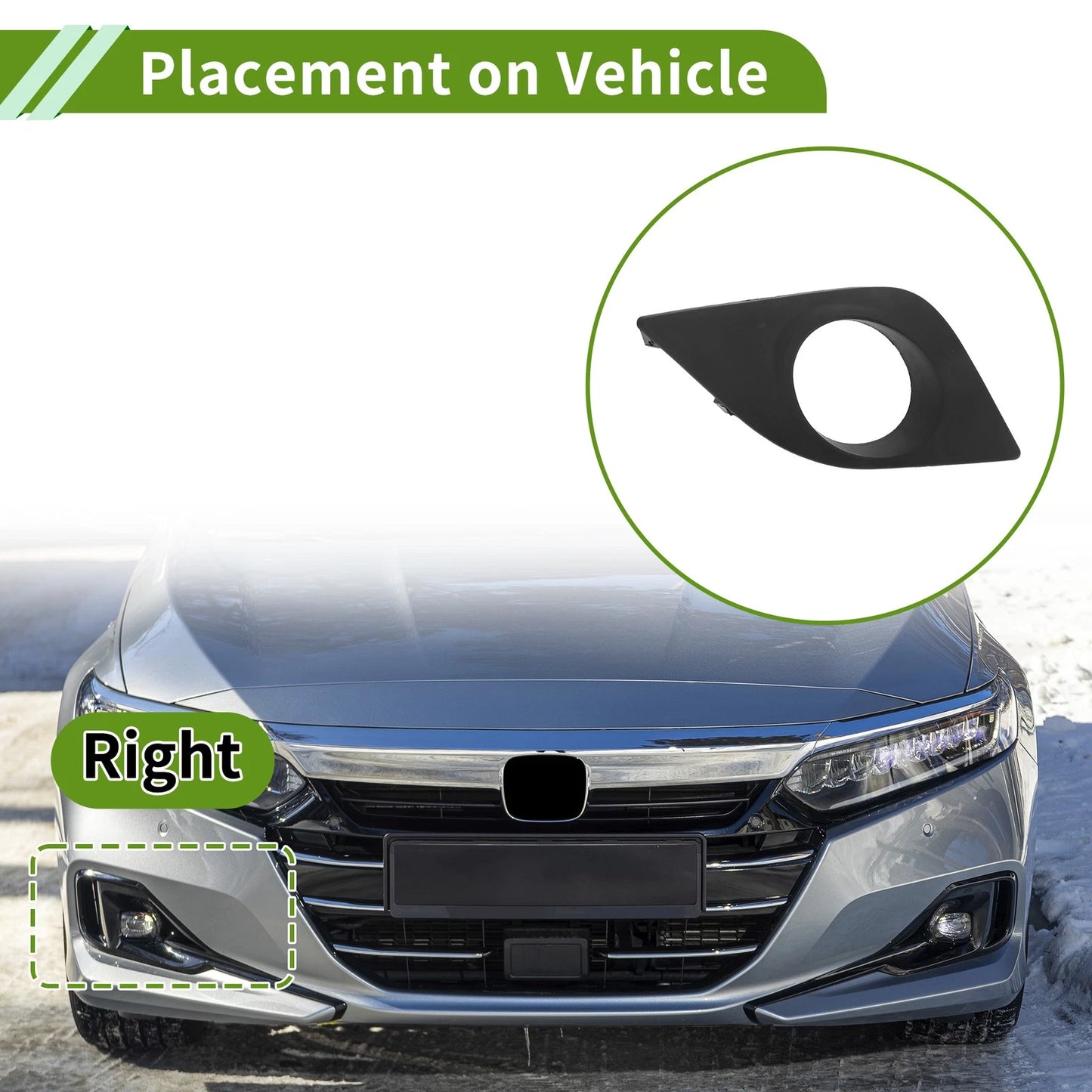 1 Pc Front Right Fog Light Grill for Toyota Corolla (2014–2016)
