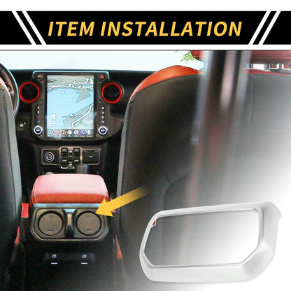 Rear Air Vent Armrest AC Outlet Panel Cover for Jeep Wrangler (2018-2023)