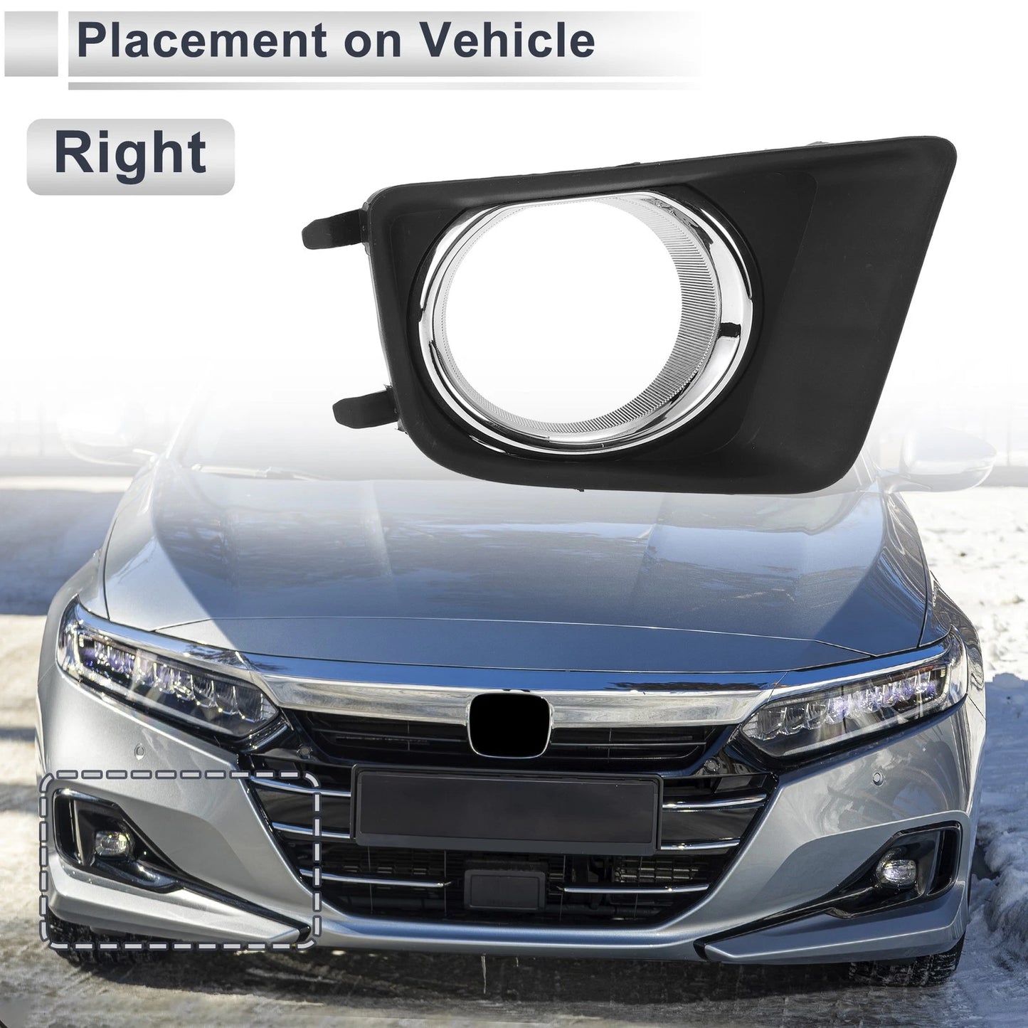 Front Right Fog Light Grill for Toyota Tacoma (2012-2015)