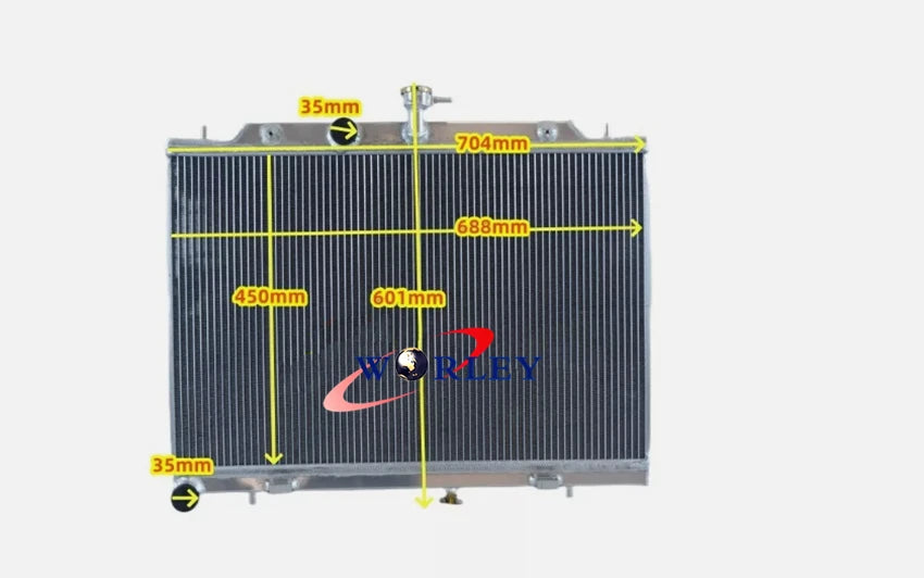 Aluminum Radiator for Nissan X-Trail T31 2.0L Turbo Diesel (2007-2013)