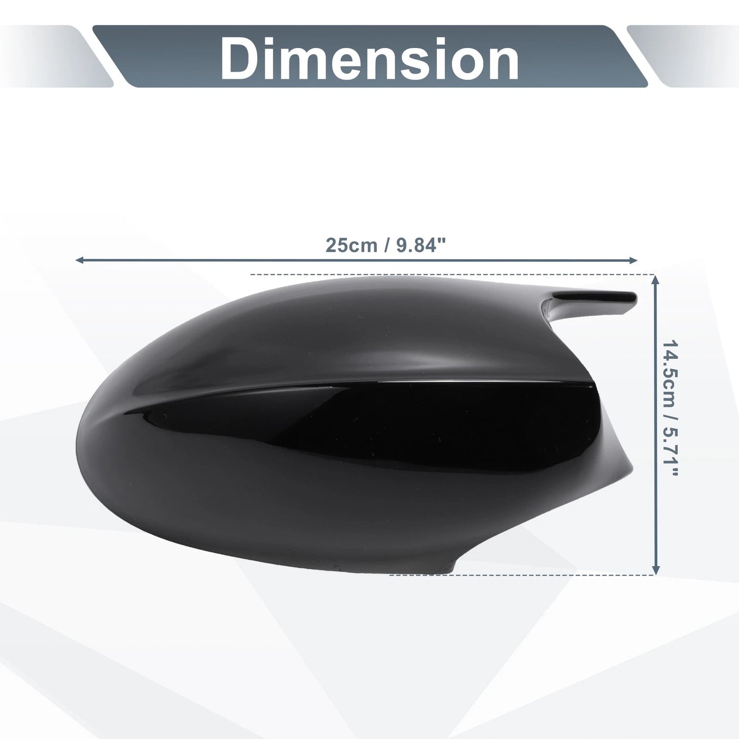 Rearview Mirror Cover Cap Gloss Black for BMW E87 E81 E82 E88 E90 E91 E92 (2006-2013)