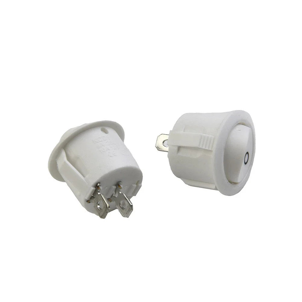 Quality Rocker Switches 20mm 6A 250V for Boat/Caravan - 5 Pcs