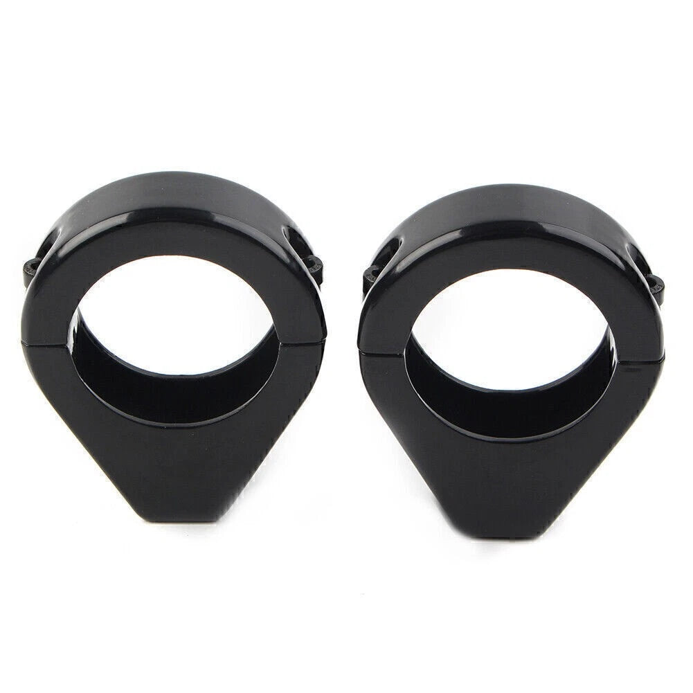 41mm Black Turn Signal Relocation Fork Tube Clamps for Harley Davidson Softail