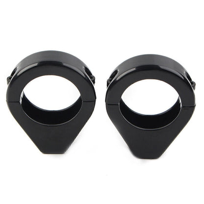 41mm Black Turn Signal Relocation Fork Tube Clamps for Harley Davidson Softail