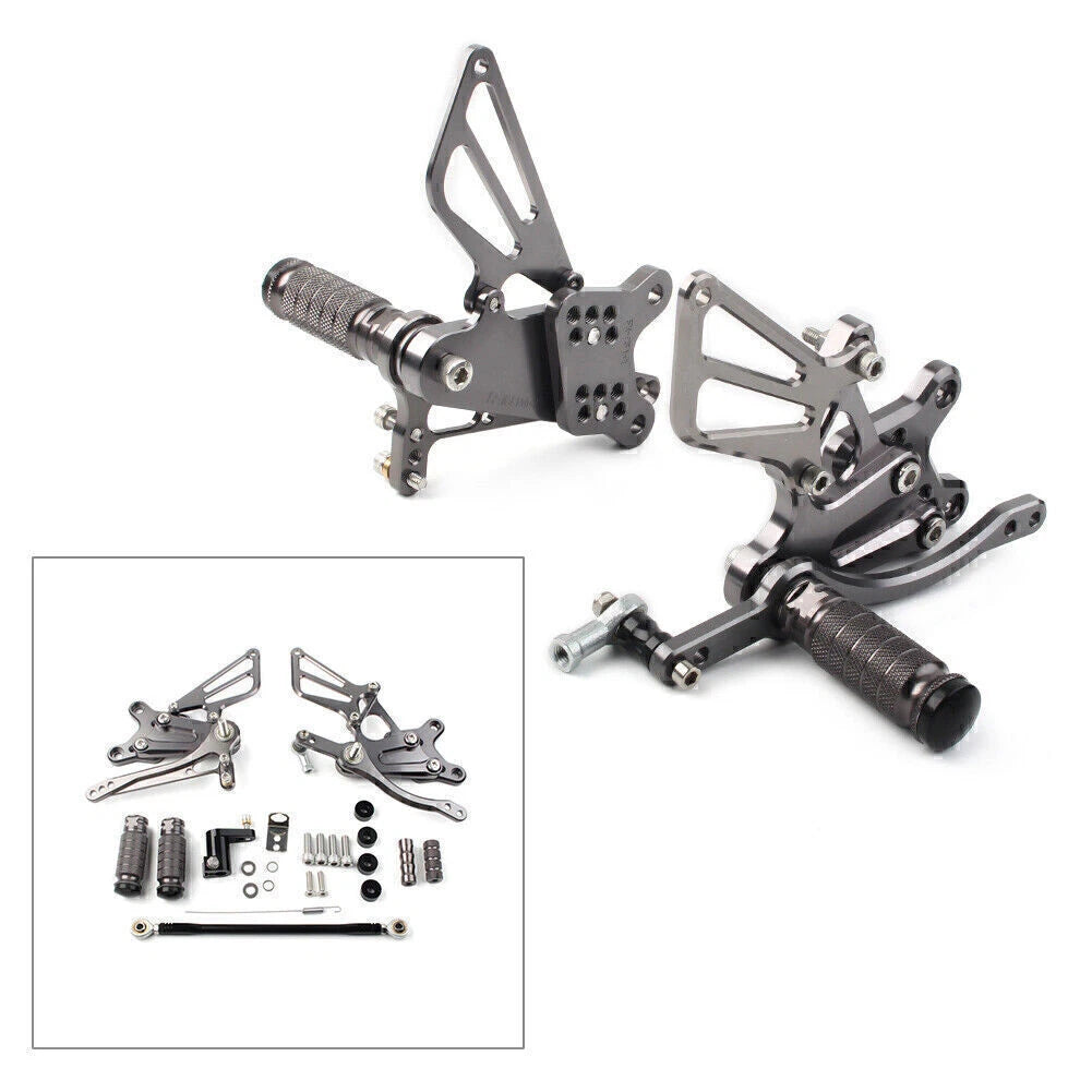CNC Adjustable Rearset Footpegs for Honda CBR954RR, CBR929RR (2002-2003)