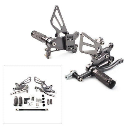 CNC Adjustable Rearset Footpegs for Honda CBR954RR, CBR929RR (2002-2003)