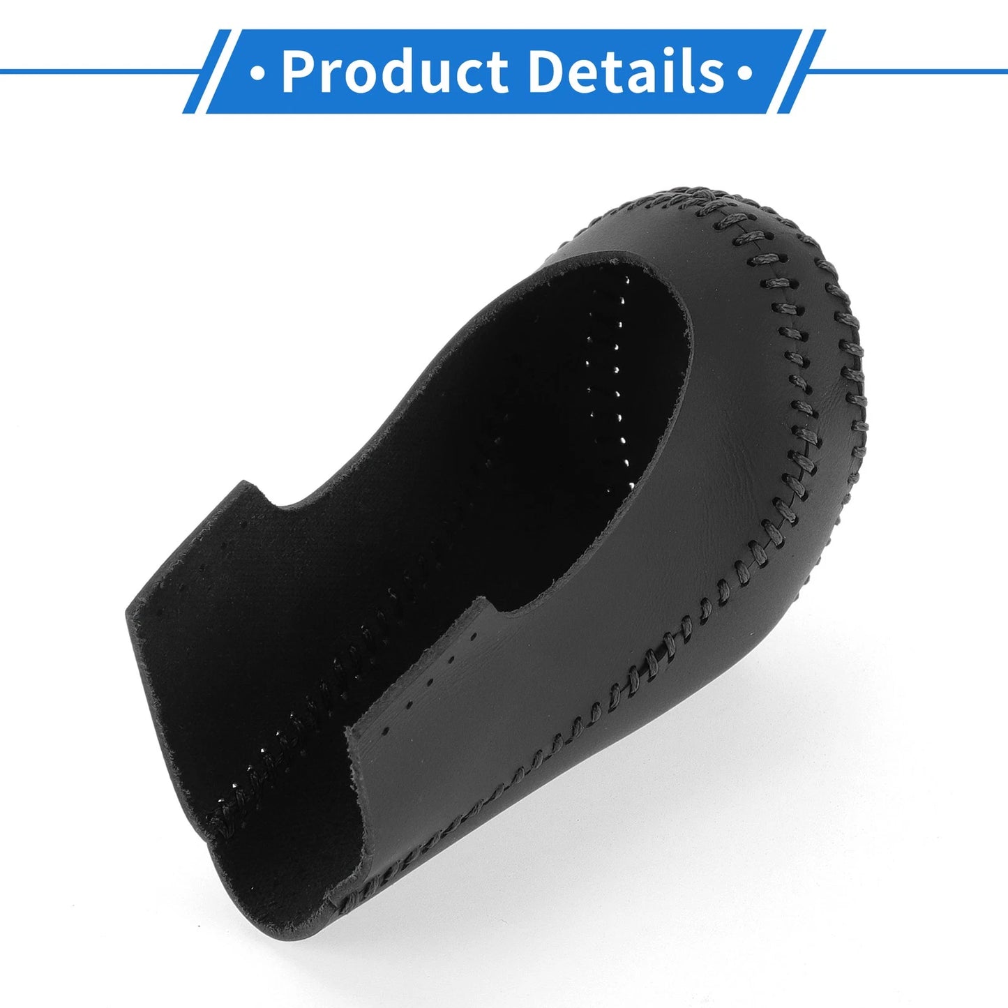 Gear Shift Knob Cover Black Faux Leather for Chevrolet Malibu (2016-2020)