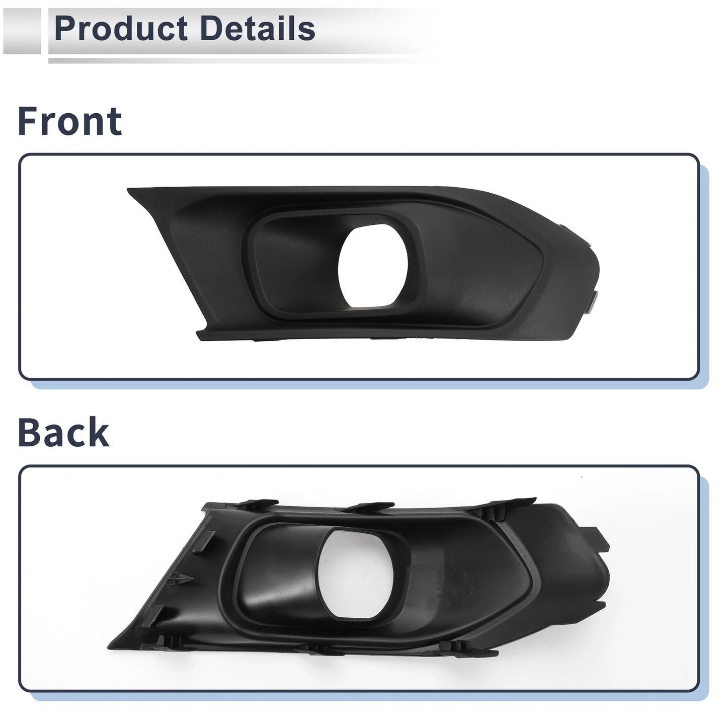 Front Right Fog Light Grill for Ford Escort (2015)