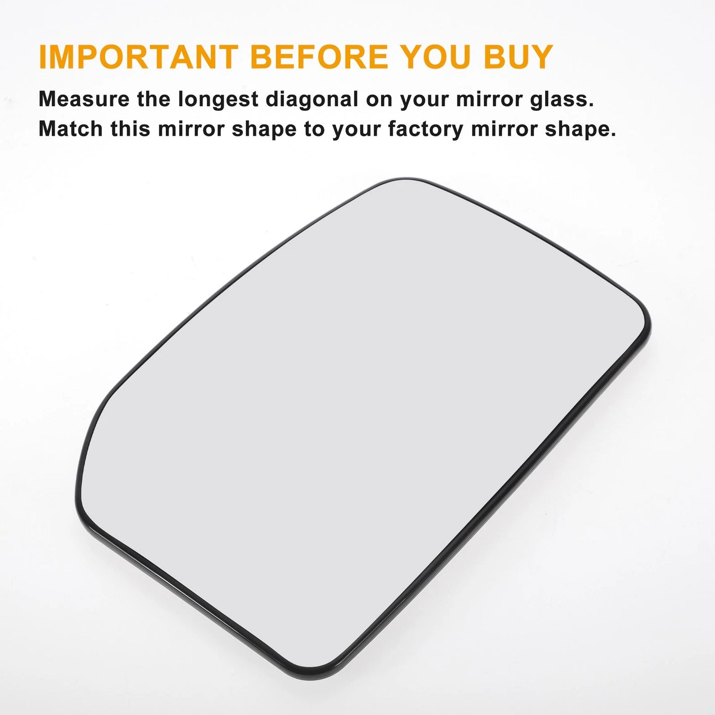 White Right Upper Side Mirror Glass for Ford Transit MK6 (2000-2006)