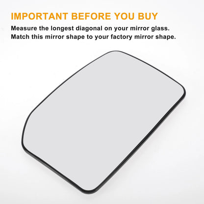 White Right Upper Side Mirror Glass for Ford Transit MK6 (2000-2006)