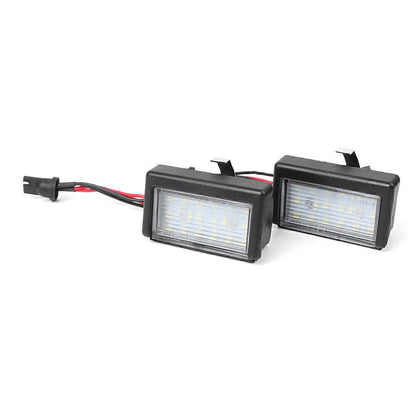 2 x White Error Free LED License Plate Lights for Benz ML W164 (2006-2011)
