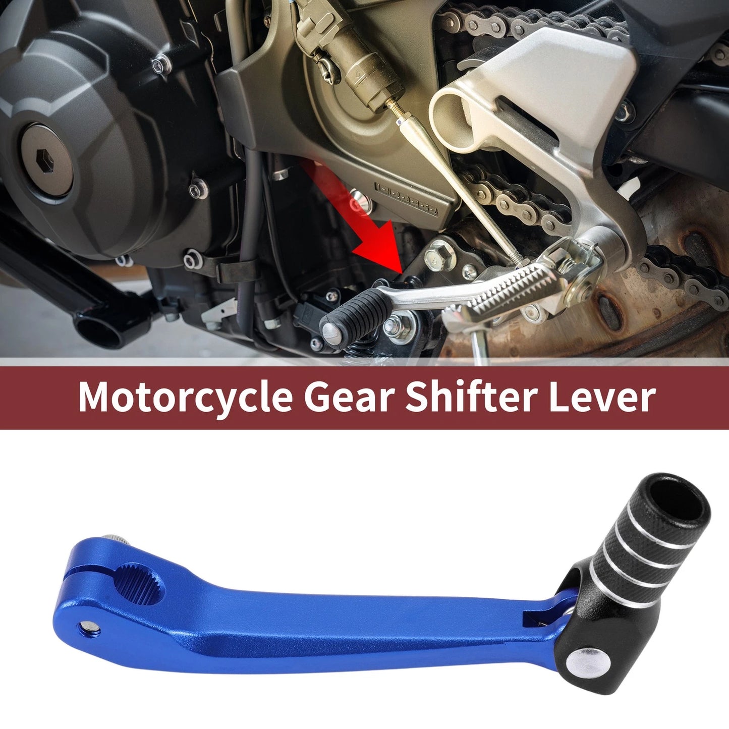 Motorcycle Gear Shifter Lever for Honda CRF150F (2003-2017) Blue Black Silver