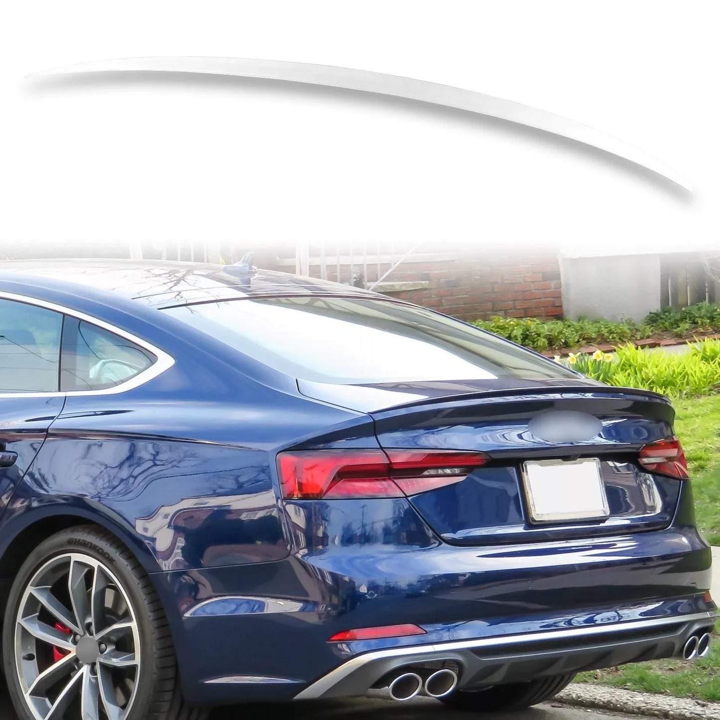 Rear Boot Spoiler for Audi A5 S5 Sportback (2017-2023) - Glacier White