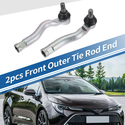 2 x Front Outer Tie Rod End Links for Toyota Tundra
