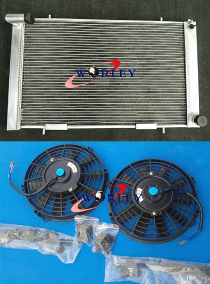 3 Row Radiator + Fan for Land Rover Defender 90-110 1983-1990