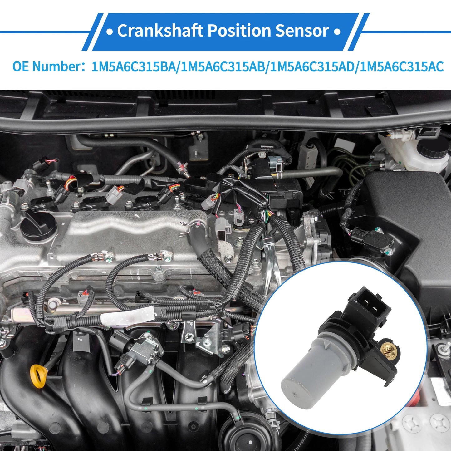 Crankshaft Position Sensor for Ford Focus Mk2 1.8 TDCi (2005-2012)