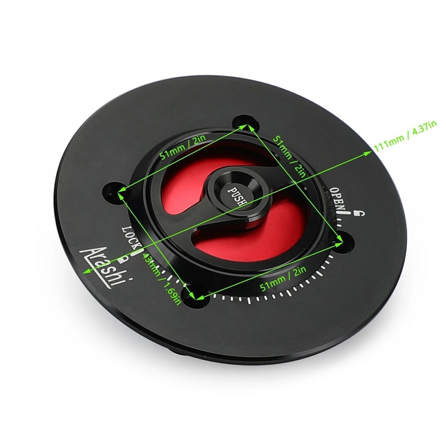Fuel Tank Cap Red for Kawasaki Ninja 400, EX 400 (2018-2019)