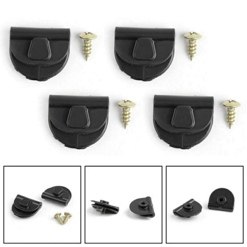 4 x Battery Left Side Cover Clips + Screws for Harley Sportster (2004-2018)