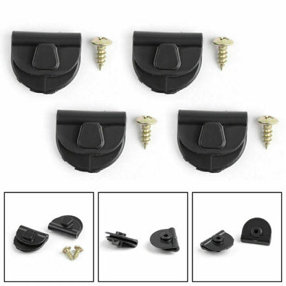 4 x Battery Left Side Cover Clips + Screws for Harley Sportster (2004-2018)