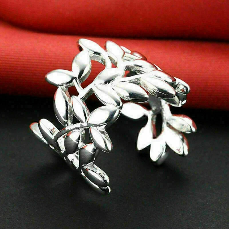 Silver Plated Fashion Rings for Jewelry Party - Size P1/2 (UK) / 8 (US)