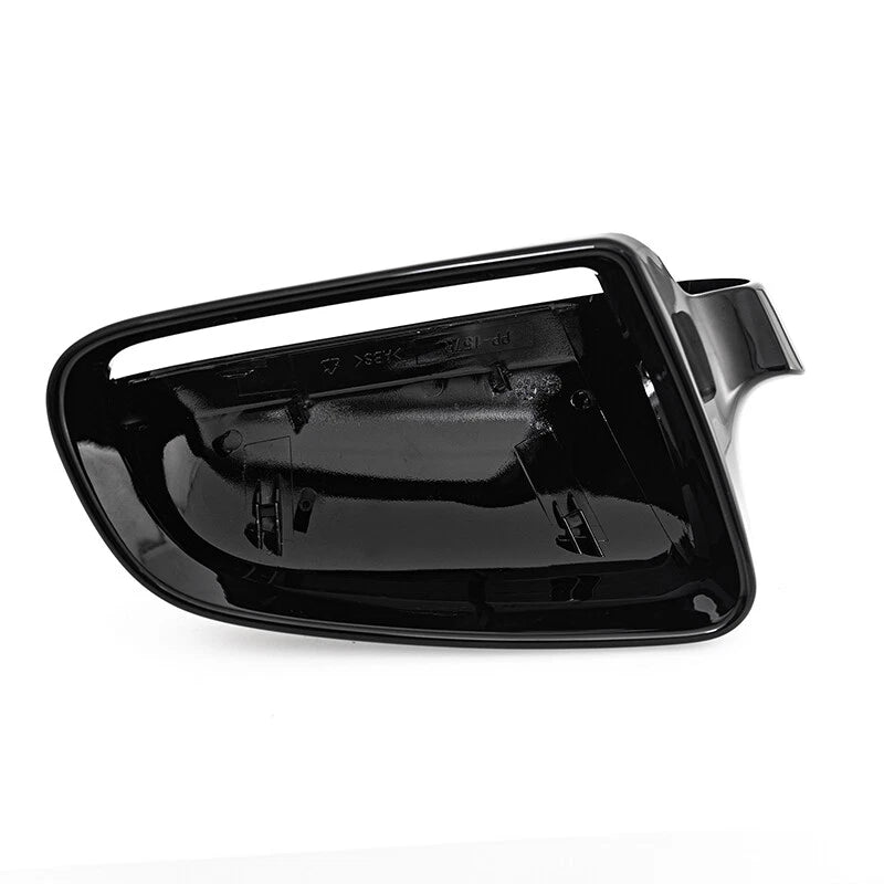 Gloss Black Rearview Side Mirror Caps Covers 2 x for Audi A3 S3 A4 S4 (2005-2008)