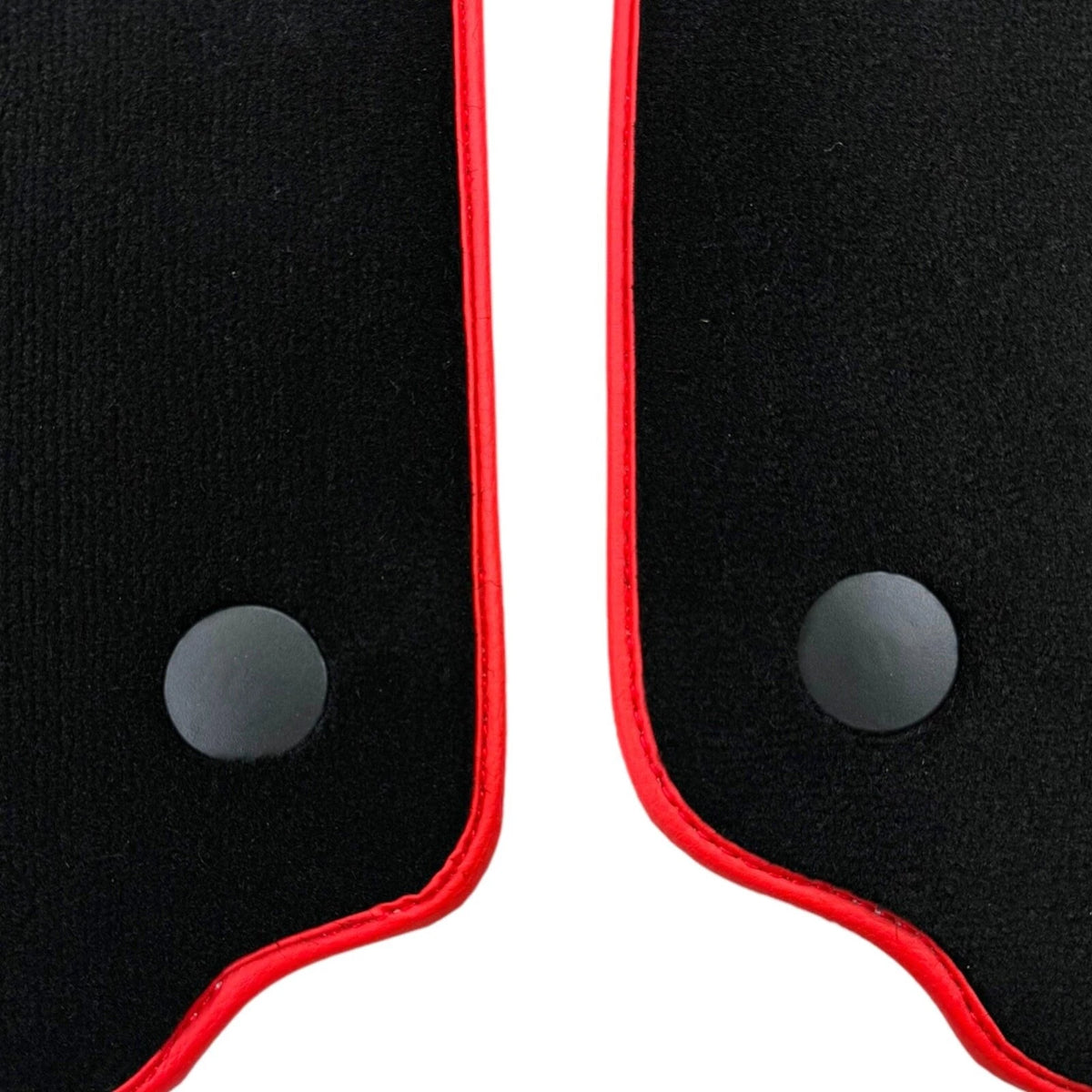 Floor Mats for Ferrari 458 Italia Black Tailored Carpets Set with Red Trim