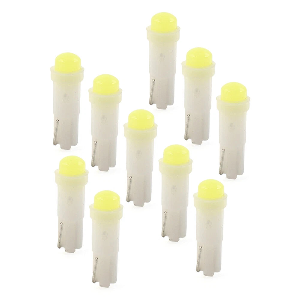 T5 1 SMD White Dashboard Indicator Light Bulbs for Car Instrument
