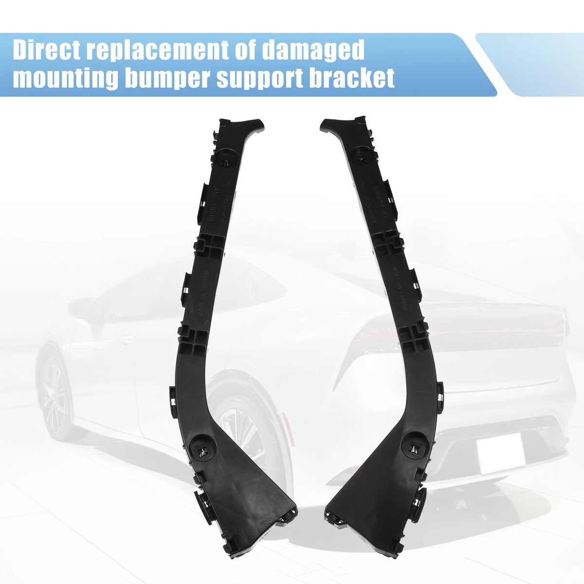 Rear Bumper Bracket for Toyota Prius 1.5L (2010-2015) - Durable Plastic, Black