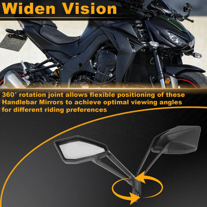 Rear View Mirrors Side Mount for Kawasaki Z1000 (2014–2021)