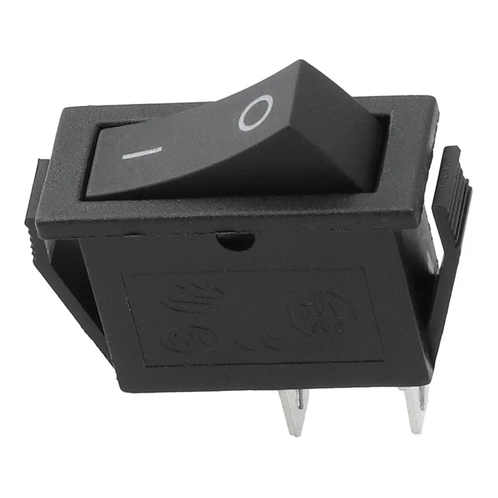Black KCD3 Rocker Switch SPST 2 Pin On/Off for Boat Control Panel