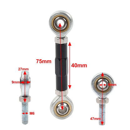 CNC Gear Shift Linkage Rod 40mm for Harley Softail Touring & BMW