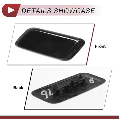 Front Left Washer Nozzle Cover for Lexus RX350 (2012-2014) Black 1 Pcs
