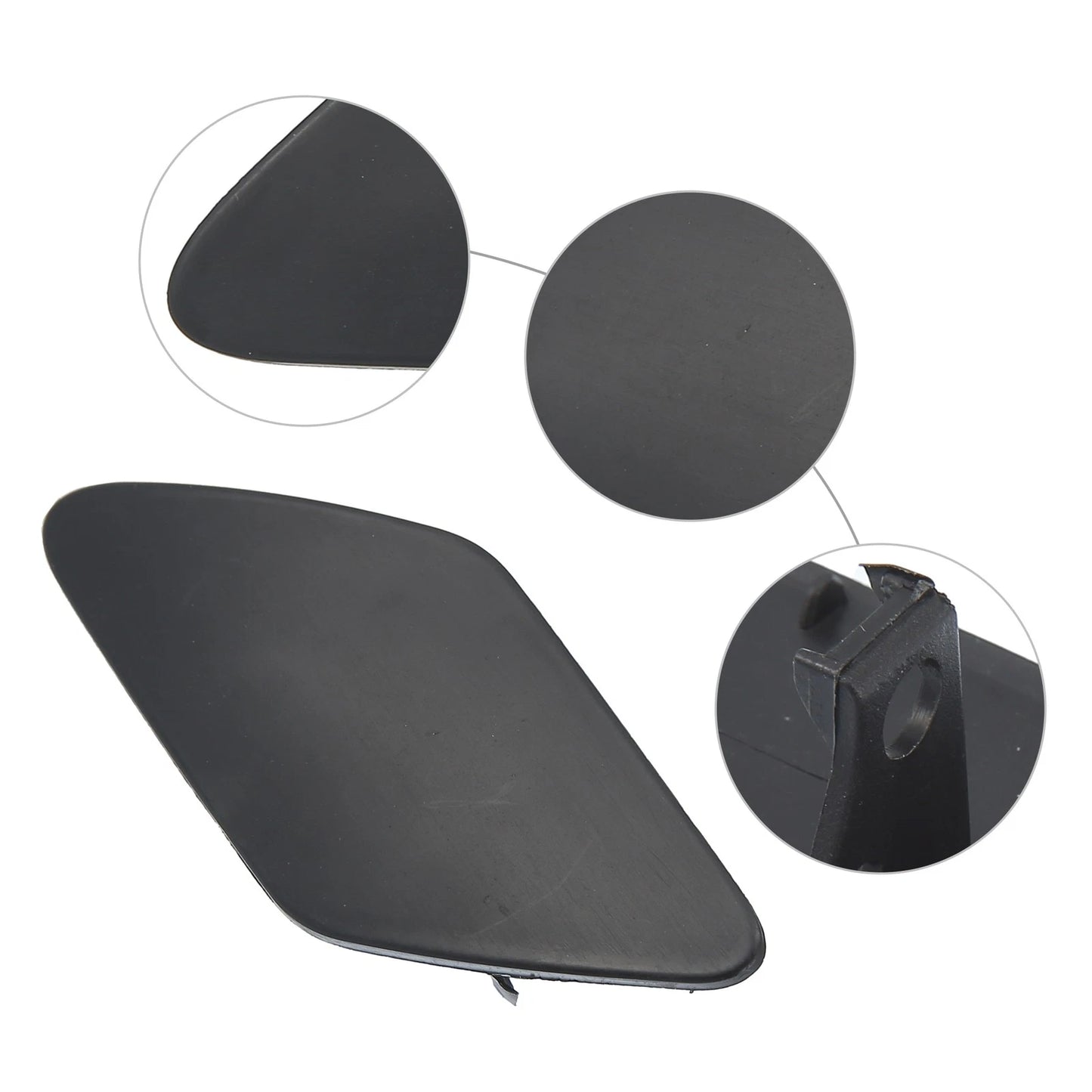 Front Left Washer Nozzle Cover Cap for Porsche Cayenne Black