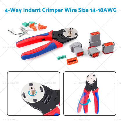 338PCS Crimping Tool Kit for DT Deutsch Connectors (14-18AWG)