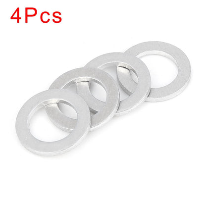 4 x M14 Silver Tone Oil Drain Plug Gaskets for Honda