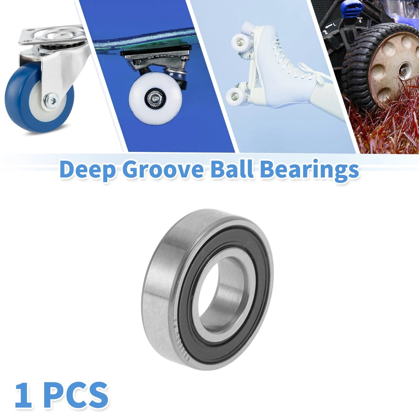 Deep Groove Ball Bearing / 10x22x6mm for Scooter Skateboard Wheel