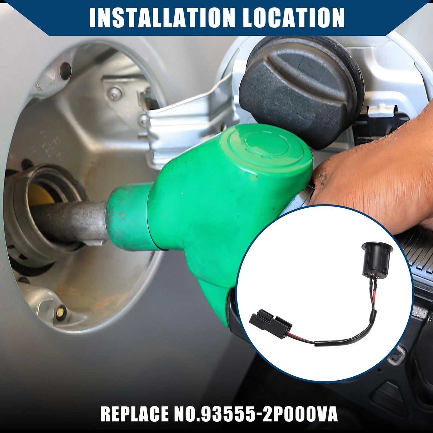 Fuel Door Release Switch for Kia Sorento (2011-2013) Durable Plastic Black