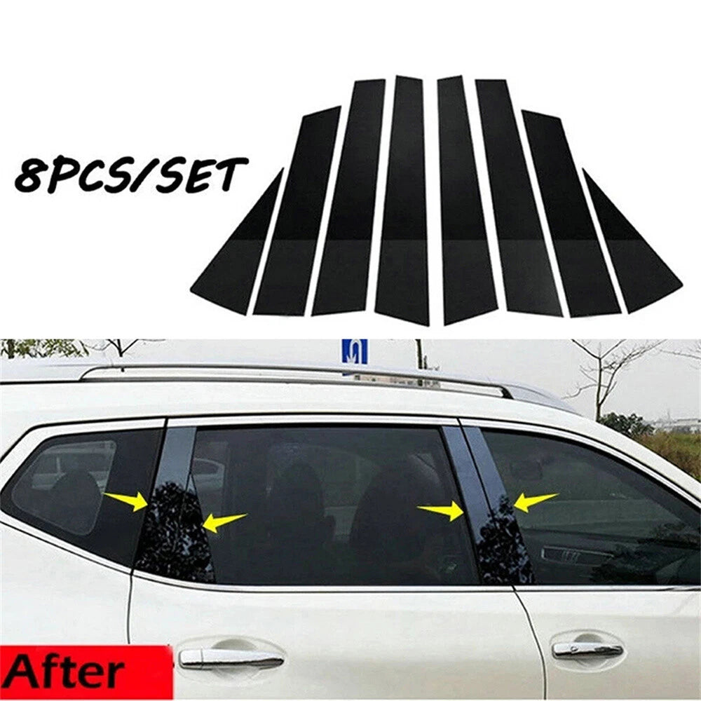 8Pcs Car Window Pillar Trim Covers for Nissan Rogue (2014-2020)