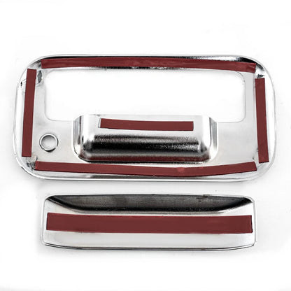 Door Handle Tailgate Covers for 2004-2014 Ford F-150 - 4 x Chrome with Key Pad