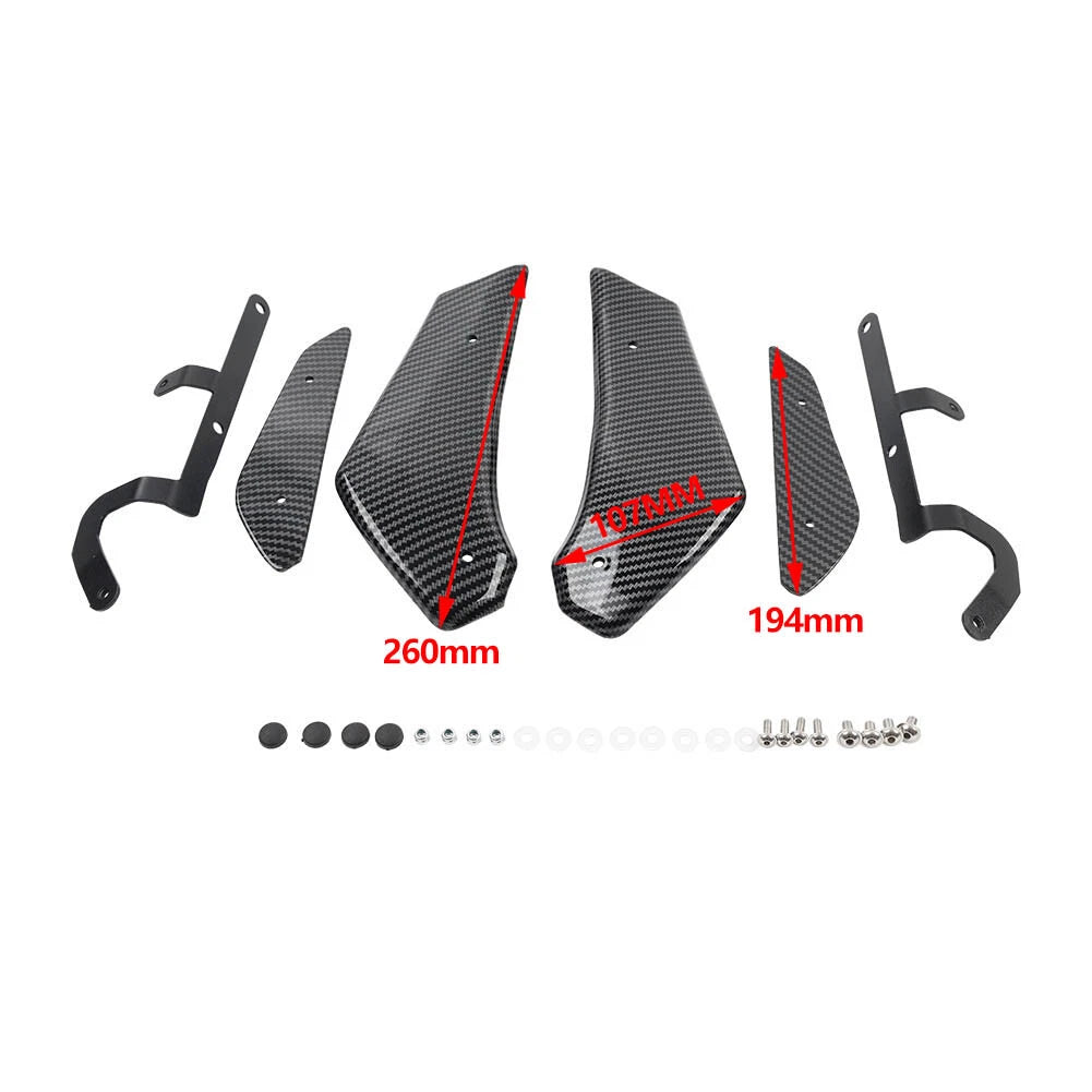 Matte Black Side Spoiler Winglets for BMW S1000RR (2015-2018)