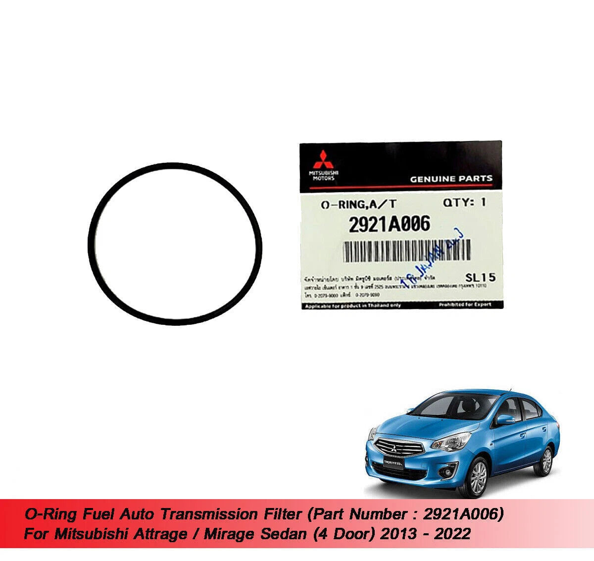 O-Ring Fuel A/T Filter for Mitsubishi Attrage Mirage Sedan (2013-2022)