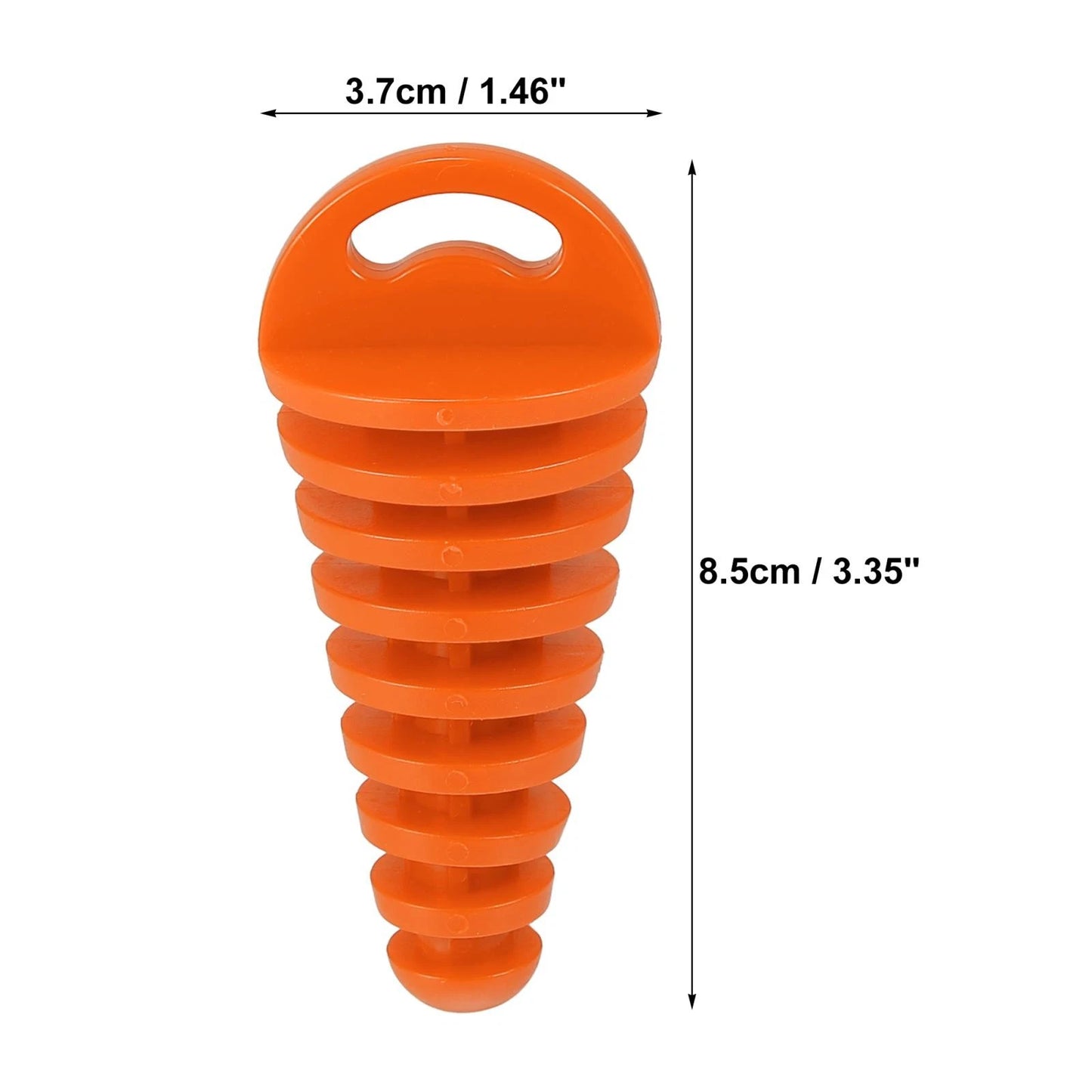 2 x 15-38mm Universal Silencer Exhaust Pipe Plug for Motorcycle