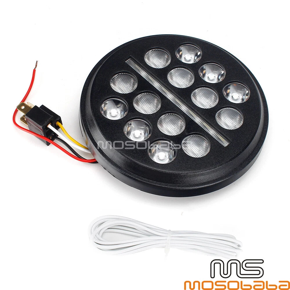 5.75'' LED Projection Headlight for Harley Dyna Softail Sportster (2004-2023)