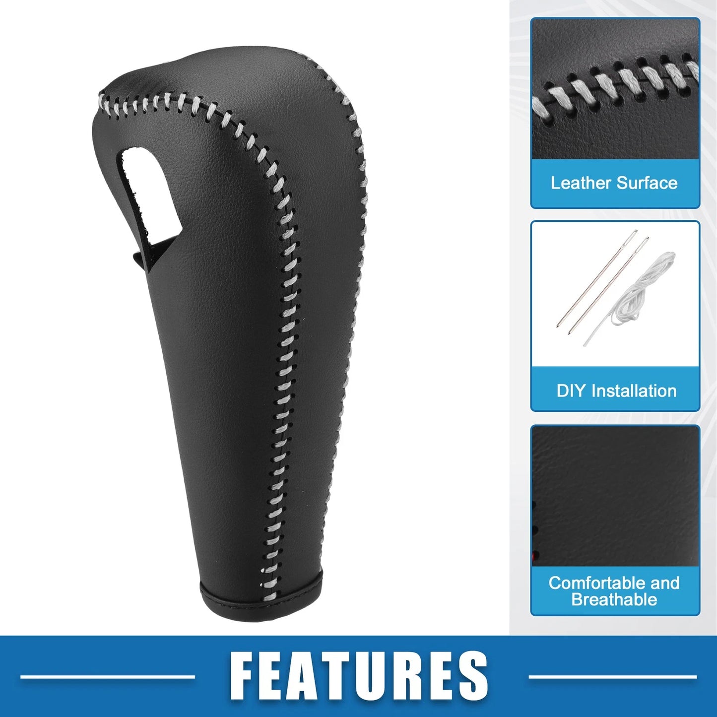 Gear Shift Lever Cover Black Gray for Chevrolet Trax (2015-2021)