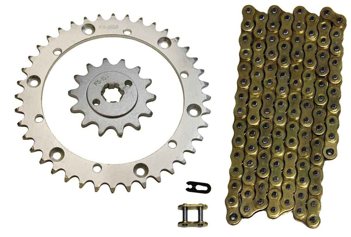 Gold 520x94 Drive Chain & 14/40 Sprockets for Yamaha Blaster 200 (1988–2006)