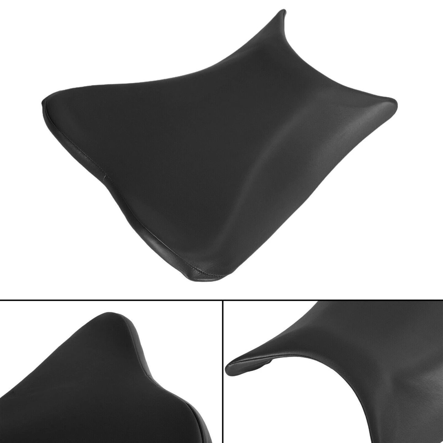 Front Seat Cushion Thick PU Black for Kawasaki Ninja Z400 (2018-2021)